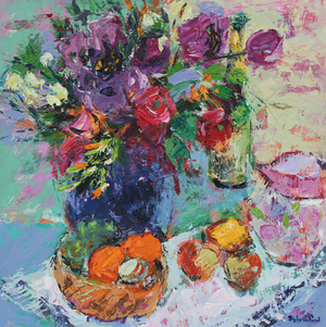 Summer Garden Flowers, 2017 (oil)