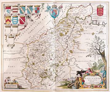 Northampton shire, in 'Theatrum Orbis Terrarum, sive Atlas Novus' by Willem Blaeu, Amsterdam, 1645-50