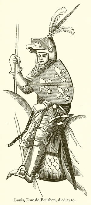 Louis, Duc de Bourbon, died 1410 (engraving)