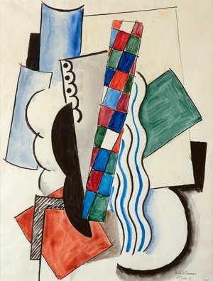 Composition, 1918 (w/c on paper)