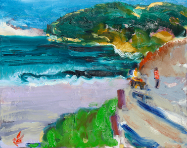 Bay at Dusk, 2019, (oil on canvas)