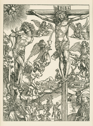 Crucifixion (The Great Calvary), c.1496-00 (woodcut)