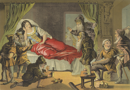 Snow White (colour litho)