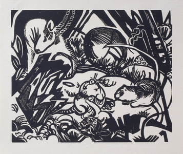 Animal from a Legend (Tierlegende), 1912 (woodcut)