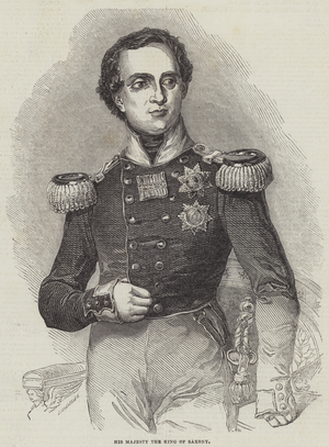 His Majesty the King of Saxony (engraving)