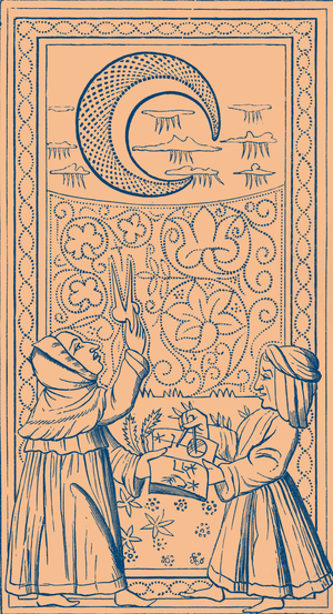The Moon tarot card