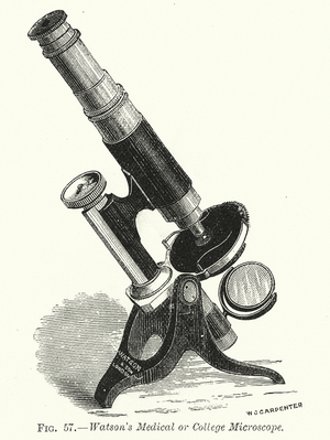 Watson's Medical or College Microscope (engraving)