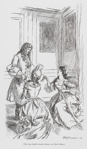 Illustration for The History of Henry Esmond by William Makepeace Thackeray (litho)