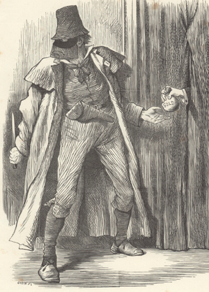 'The Hidden Hand', illustration from 'Punch', engraved by Swain, 3rd March 1883 (engraving)