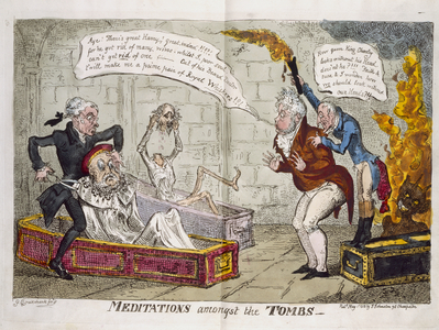 Opening of Charles I's coffin