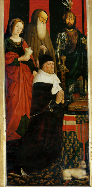 King Rene of Provence, " Le bon roi Rene " (oil on wood)