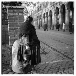 Rome street, c.1951-54 (b/w photo)