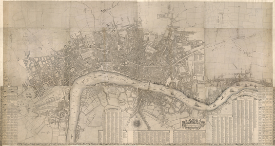 London, accurately surveyed by Wm Morgan, His Majesty Cosmographer, 1681 (engraving)