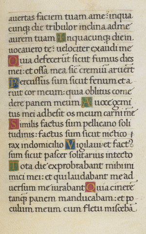 Text page; Psalm 101