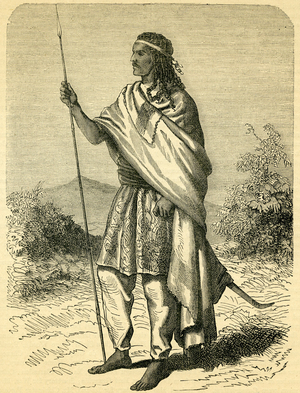 The Emperor Theodore II (c.1818-68), 1864 (engraving)