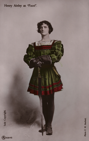 Henry Ainley, as Faust (coloured photo)