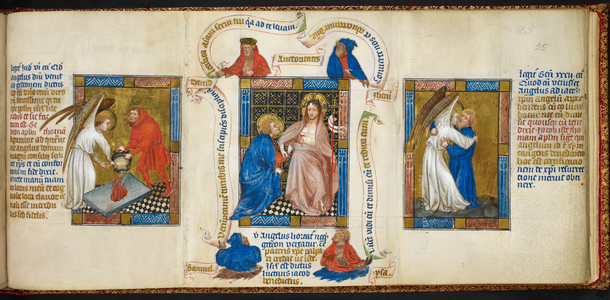 Gideon's sacrifice; the Incredulity of Thomas; Jacob wresting with the angel.