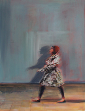 New Coat, 2016 (oil on silk)