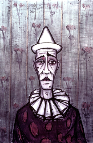 Clown, 1955 (colour litho)