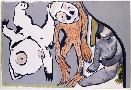 Birth of Red Monkey, 1981 (Acrylic on paper)