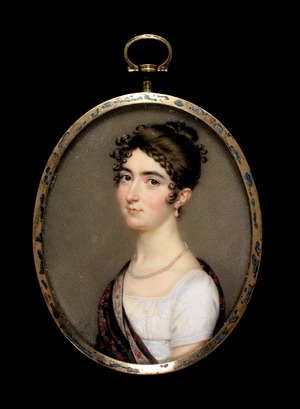 Miss Mary Tadman, 1809 (watercolour on ivory)