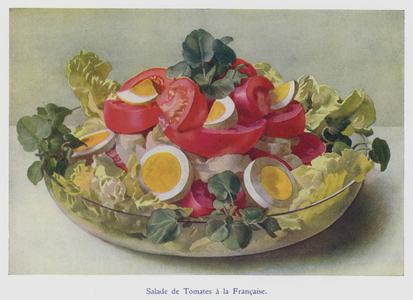 Salade de Tomates a la Francaise (colour litho)