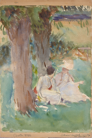 Under the Willows, 1888 (watercolour and pencil on paper)