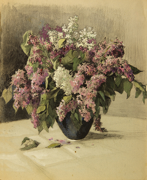 Bouquet of Lilacs, 1971 (mixed media)
