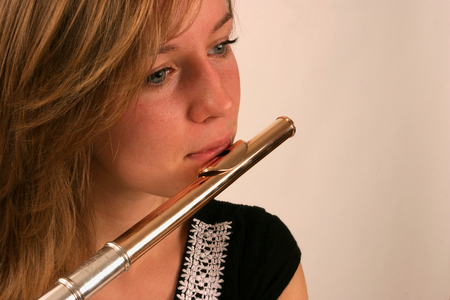 Flute - woman playing