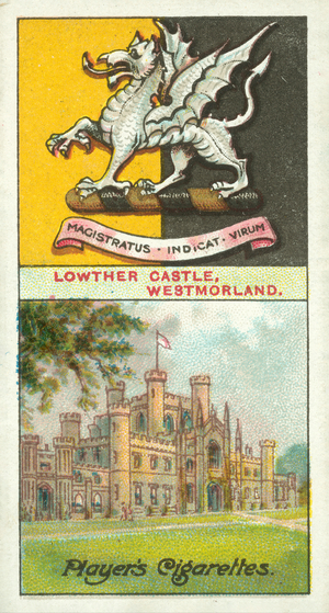 Lowther Castle, Westmorland, Magistratus Indicat Virum, The Earl Of Lonsdale (colour litho)
