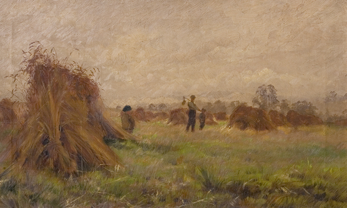 Harvest Scene, 1885-99 (oil on canvas)