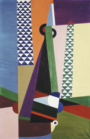 Composition Geometrique, 1922 (oil on canvas)