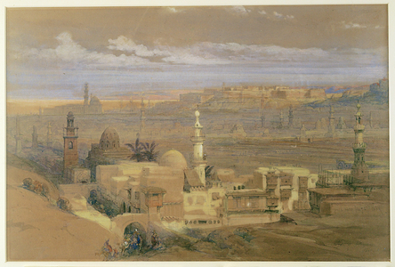 A view of Cairo (watercolour and gouache)