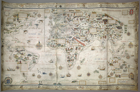 Add MS 24065 World Map (Planisphere), 1550 (ink & colour on vellum)
