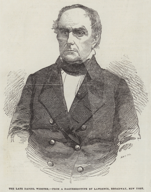 The late Daniel Webster (engraving)