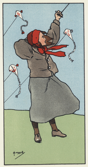 The Wind (colour litho)