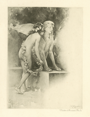 Illustration for the poems of Catullus (photogravure)