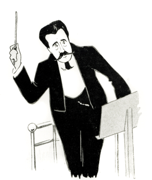 Camille Chevillard conducting with