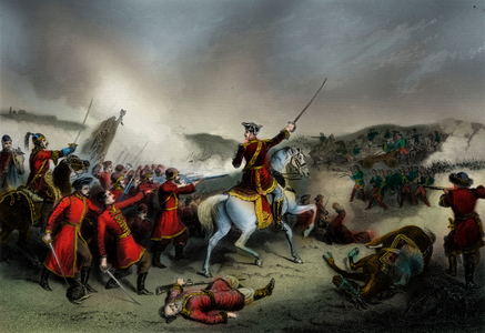 Battle of Pultowa, Great Northern War (print)