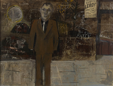 Young Man in the Street, 2014 (oil on canvas)
