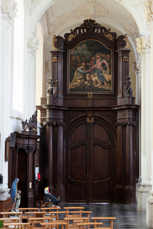 Parish church (Sint-Gorgoniuskerk). Interior. South portal. Jan Stockmans. Ca 1760 (photo)