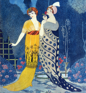 Art Deco Book Plate, France, 1920s