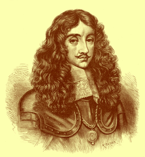 Charles II. Portrait of the King of England (print)