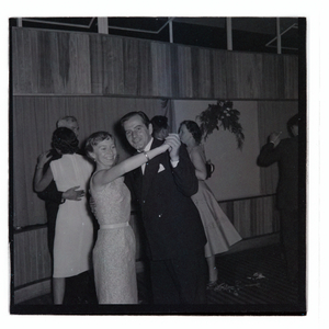Publicity Club Christmas Party at Donovan Maule Theatre, 22nd December 1958 (b/w photo)