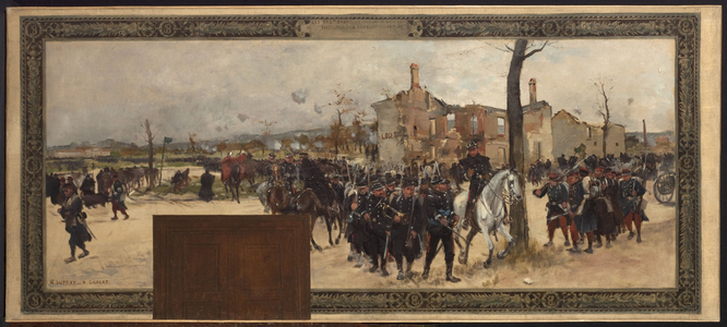 Sketch for the Prefect's cabinet at Paris City Hall: External Defense, 1889 (oil on canvas)