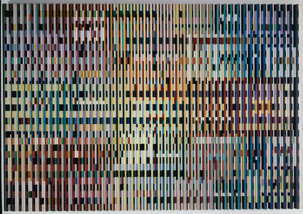 Double metamorphose III, 1968-9 (Oil on aluminum relief)