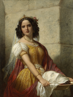 Salome with the head of John the Baptist, c.1861 (oil on canvas)