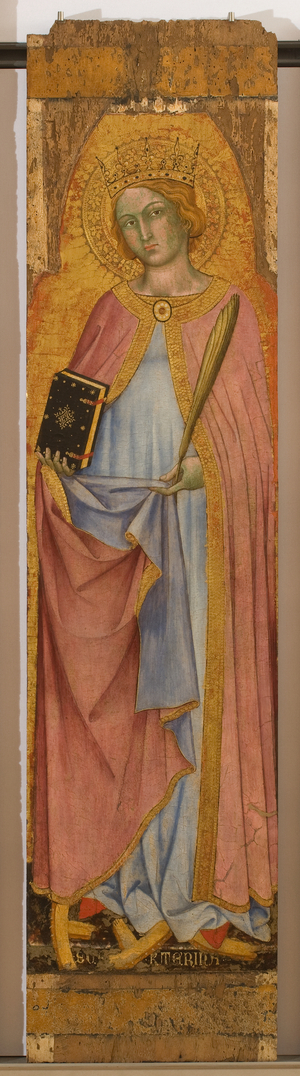 Saint Catherine of Alexandria, detail, c.1403 (tempera on panel)