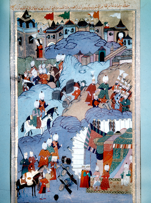 Suleyman I, Ottoman sultan 1520-1566, capturing Van Castle, Turkey