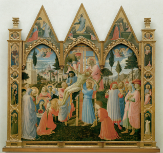 And Lorenzo Monaco: Deposition from the altar of the Holy Trinity